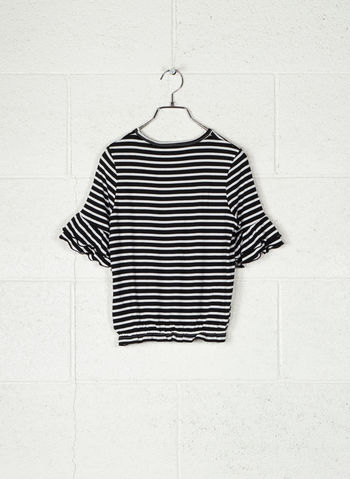 T-SHIRT RIGATA RAGAZZA, , small