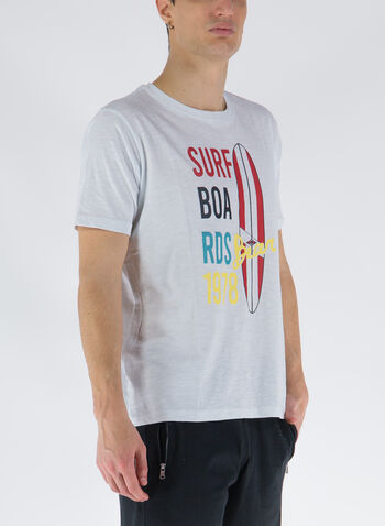T-SHIRT STAMPA SURF, 001A WHT, small