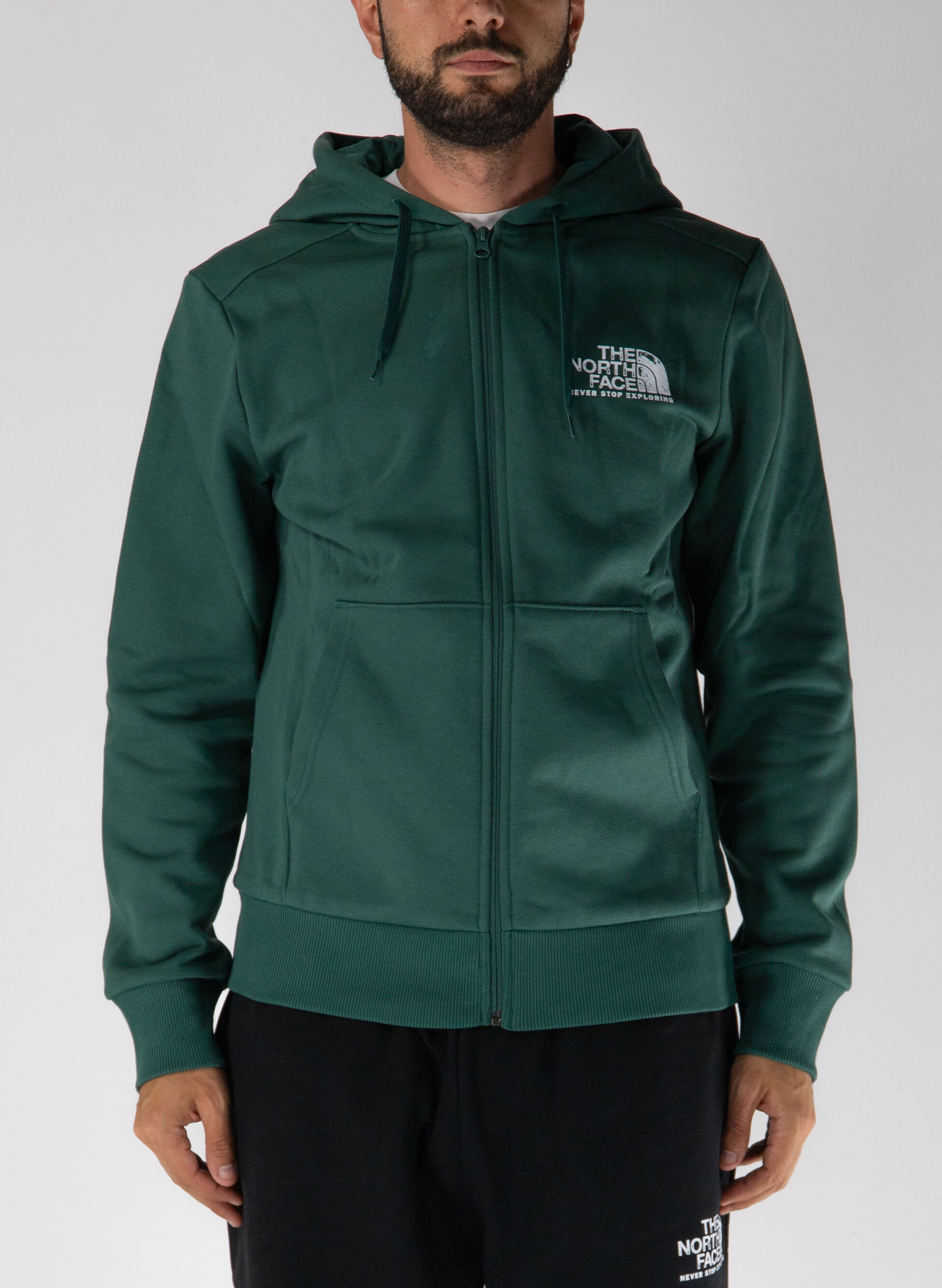 FELPA FULL ZIP BLANCA