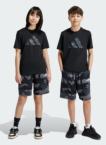 SHORT TRAIN ESSENTIALS SEASONAL RAGAZZO, BLK, small