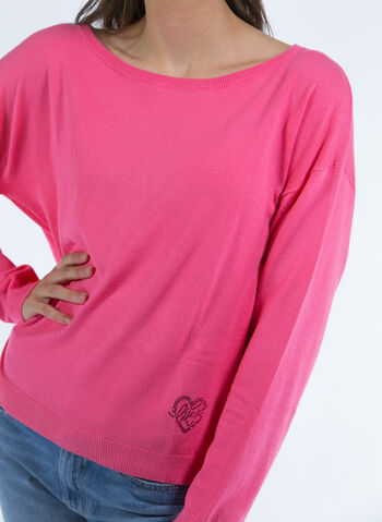 MAGLIONE RASATO SCOLLO BARCA, 61735 FRAGOLA, small