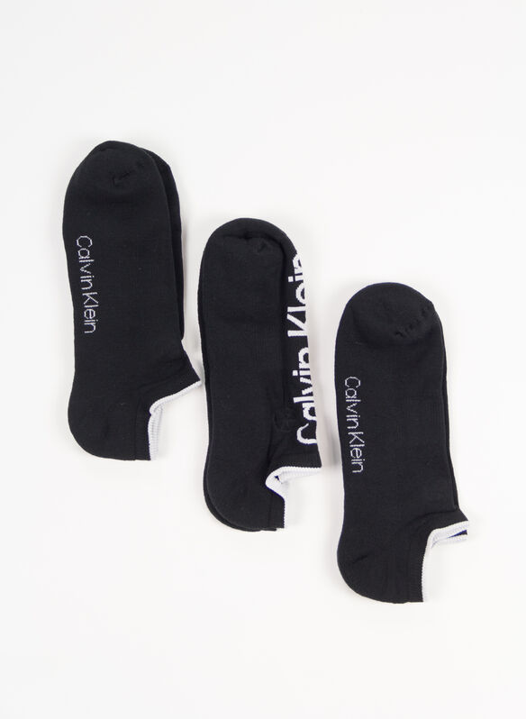 CALZA 3 PAIA CON LOGO, 001 BLK, medium