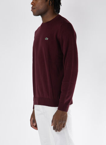 MAGLIONE GIROCOLLO CON LOGO, BZD BORDEAUX, small