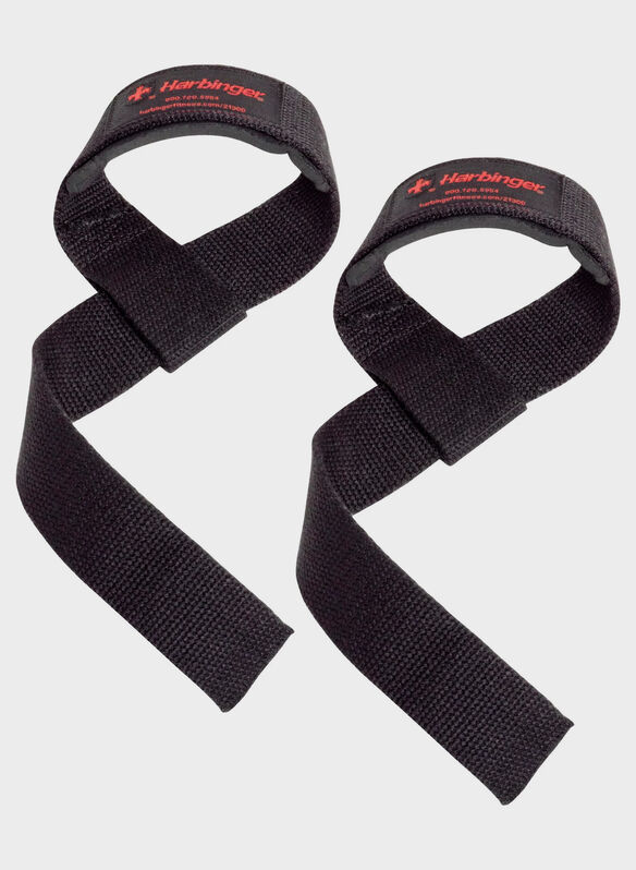 LIFTING STRAPS PADDED COTTON 21,5, BLK, medium