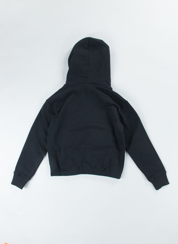 FELPA CON CAPPUCCIO AMERICAN CLASSICS RAGAZZA, KK001 BLK, medium