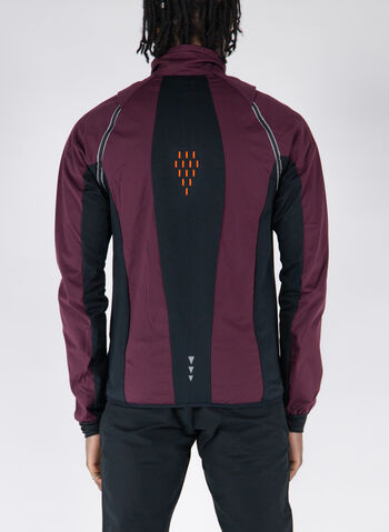 GIACCA IBRIDA UNLIMITECH CON MANICHE STACCABILI, 39UP BURGUNDYANTR, small