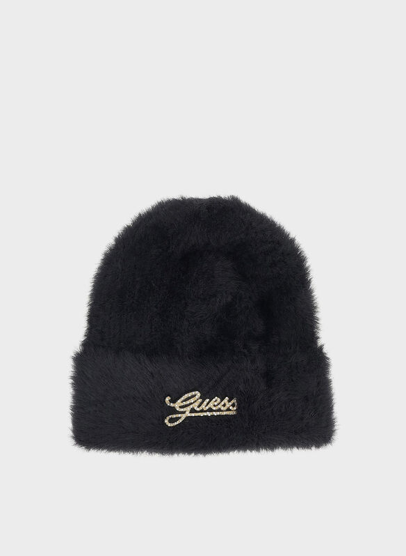 CAPPELLO MAGLIA PELOSO, BLA BLK, medium