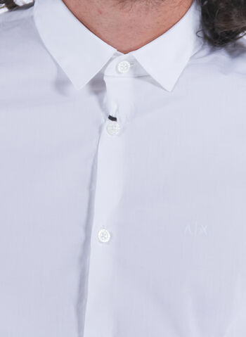 CAMICIA POPELINE STRETCH, 1100 WHT, small