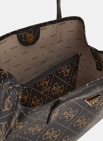 BORSA VIKKY SHOPPER LOGATA, BNL  BROWN LOGO, small