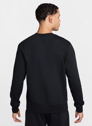 FELPA GIROCOLLO CLUB IN FRENCH TERRY, 010 BLK, small