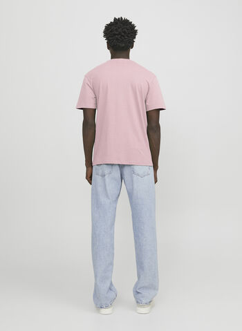 T-SHIRT SHORTSLEEVE LETTERING LOGO, PINK NECTAR, small