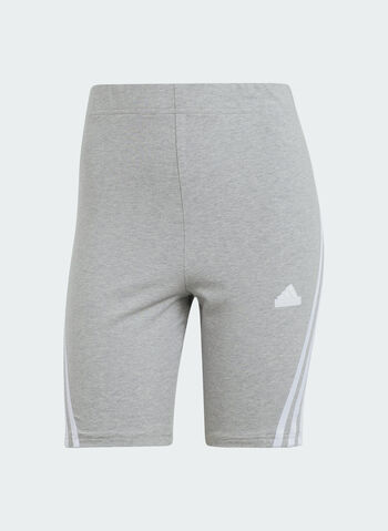 SHORTS BIKER FUTURE ICONS 3 STRIPES, GREYWHT, small