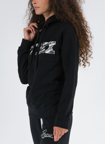 FELPA CON CAPPUCCIO, NERO NERO, small