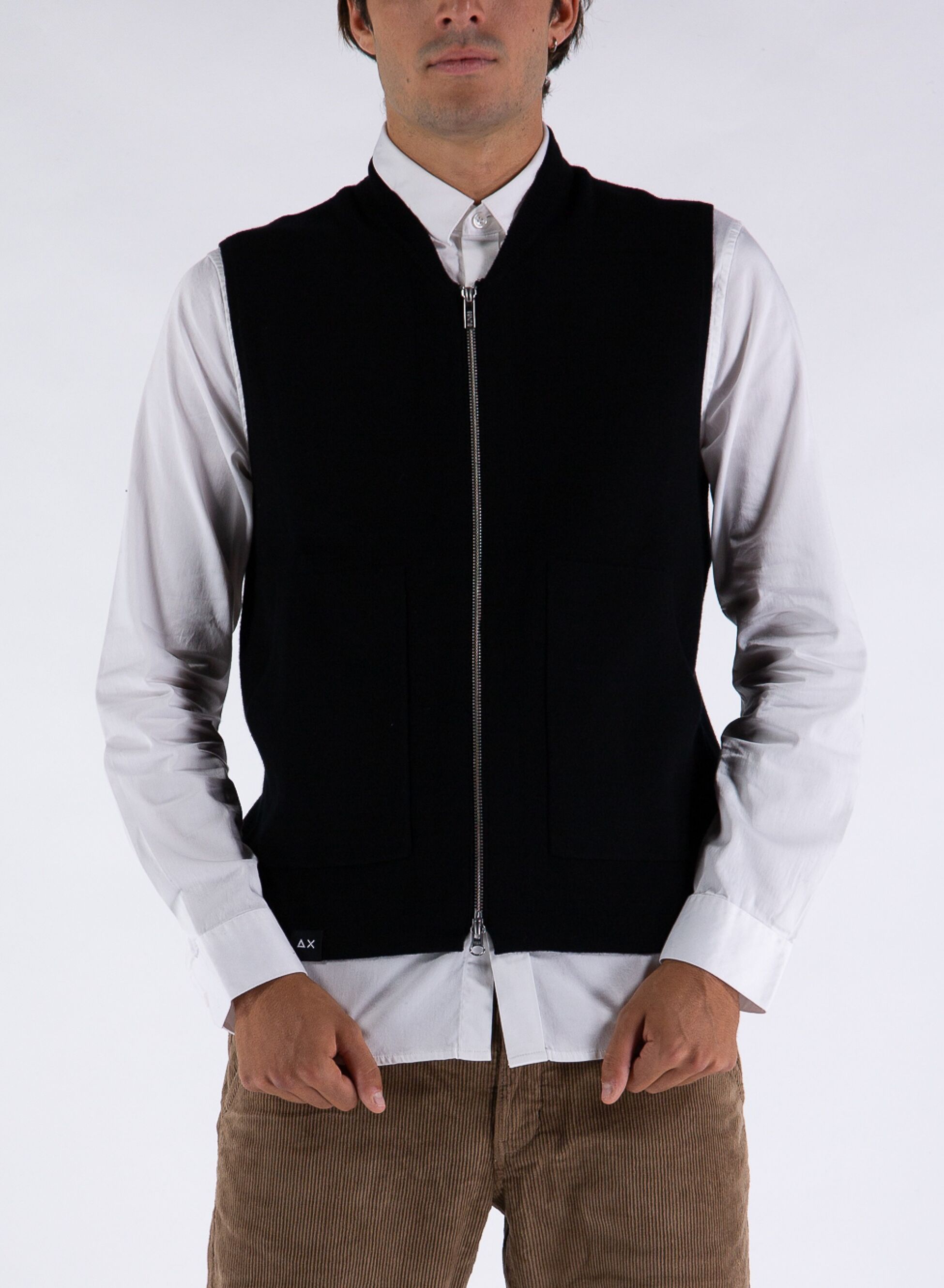 SUN68 GILET SPORT FULL ZIP Bianco, Grigio, Nero | Sport85