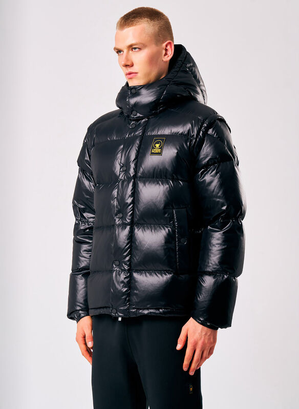 GIUBBOTTO ANTON PIUMA LACCATO, 206XXP BLK, medium