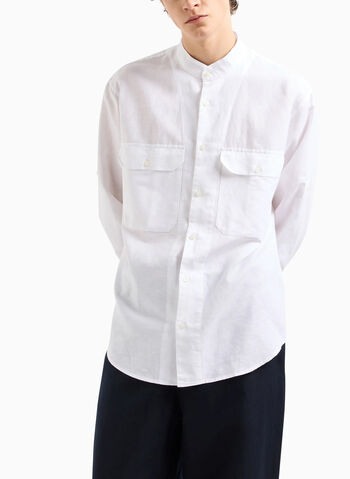 CAMICIA A MANICHE LUNGHE, 1100 WHT, small