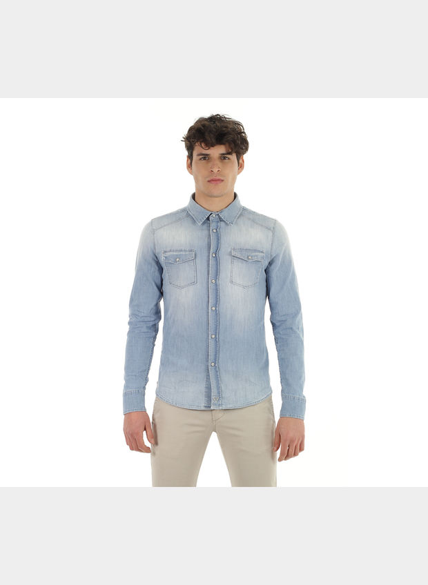 CAMICIA JEANS CANNY CHIARA , B37U STONE, large