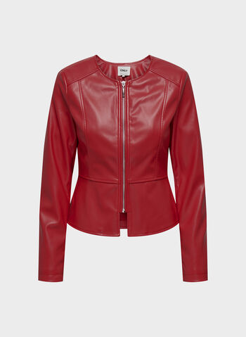 GIACCA SARAMY ECOPELLE, HIGH RISK RED, small