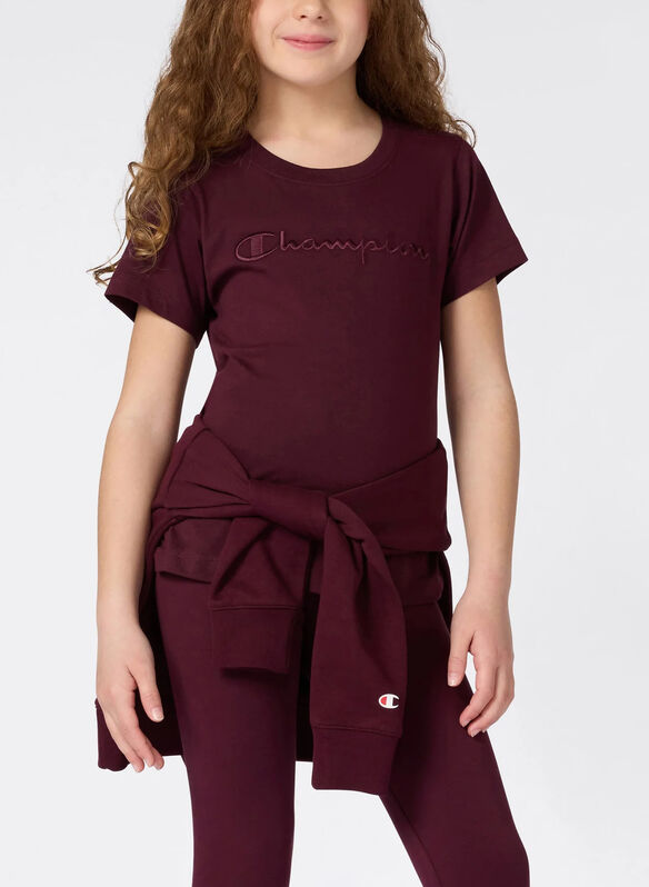 T-SHIRT ICONS TONAL RAGAZZA, RS522 BORDO, medium