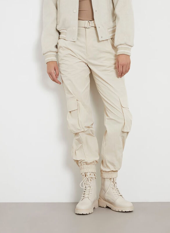 PANTALONE CARGO A VITA MEDIA, G1M5 SABBIA, medium