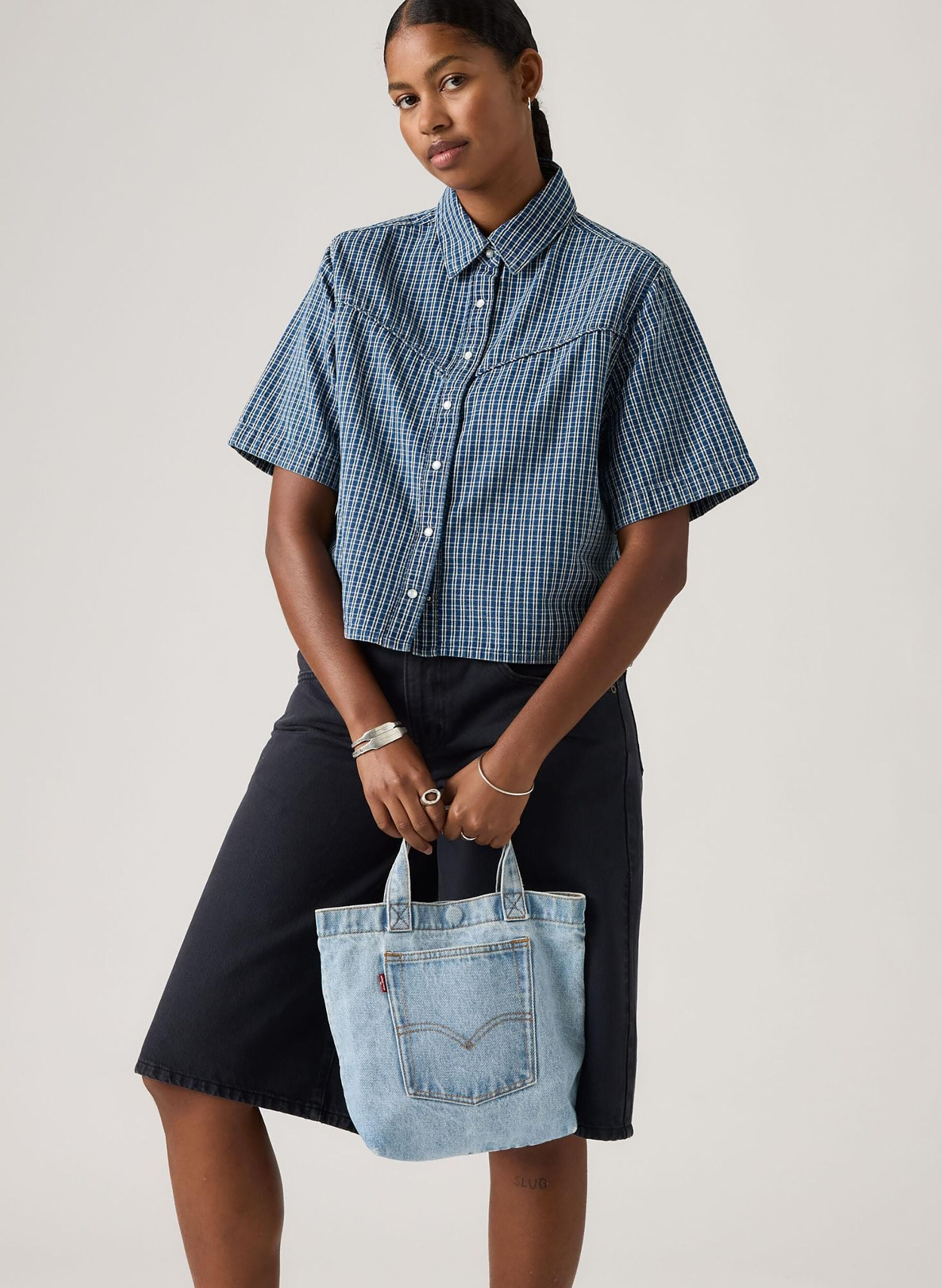 Borsa Tote Mini Jeans 6L