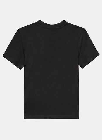 T-SHIRT PRINTED MONOGRAM LOGO RAGAZZO, BEH BLK, small