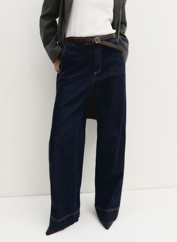 JEANS PALAZZO STRUZZO, 001 BLUS CURO, medium