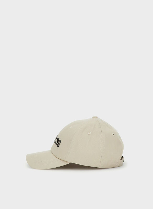 CAPPELLO LOGO CON STRASS, GYS AVORIO, medium