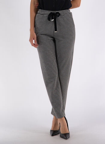 PANTALONE JOGGER IN PIED DE POULE, R52 BLKWHT, small