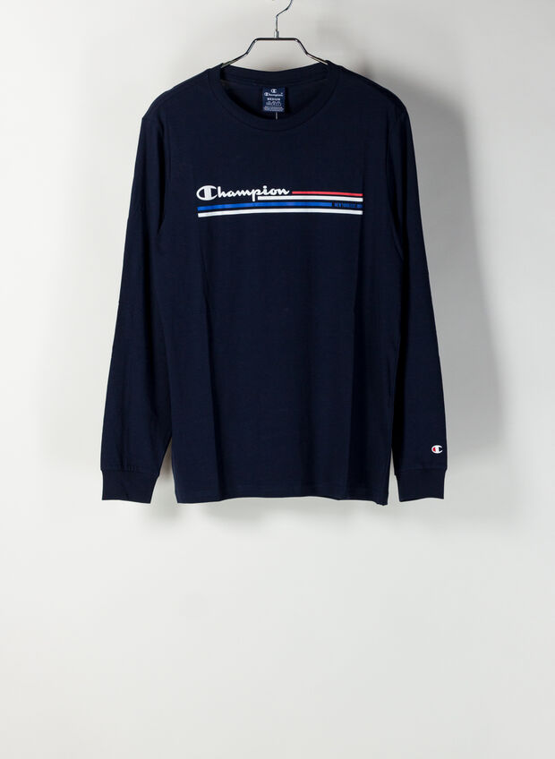 MAGLIA A MANICHE LUNGHE AUTHENTIC, BS501NVY, large