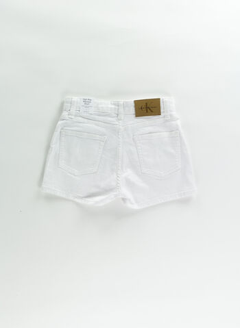 SHORT DENIM A VITA ALTA RAGAZZA, 1CD WHT, small