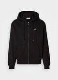 FELPA FULL ZIP CON MICRO LOGO, UB1 BLK, thumb