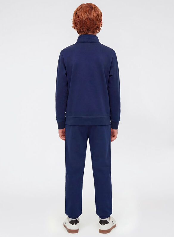 TUTA CON FELPA FULL ZIP E PANTALONI CON GRAFICA RAGAZZO, BS561 NVY, medium