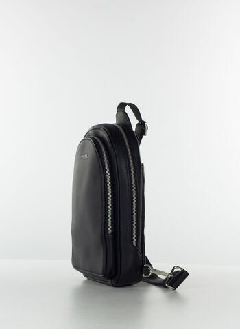 MARSUPIO MONOSPALLA CON LOGO, BLA BLK, small