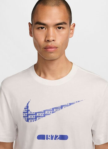 T-SHIRT SWOOSH LOGO, 121 WHT, small