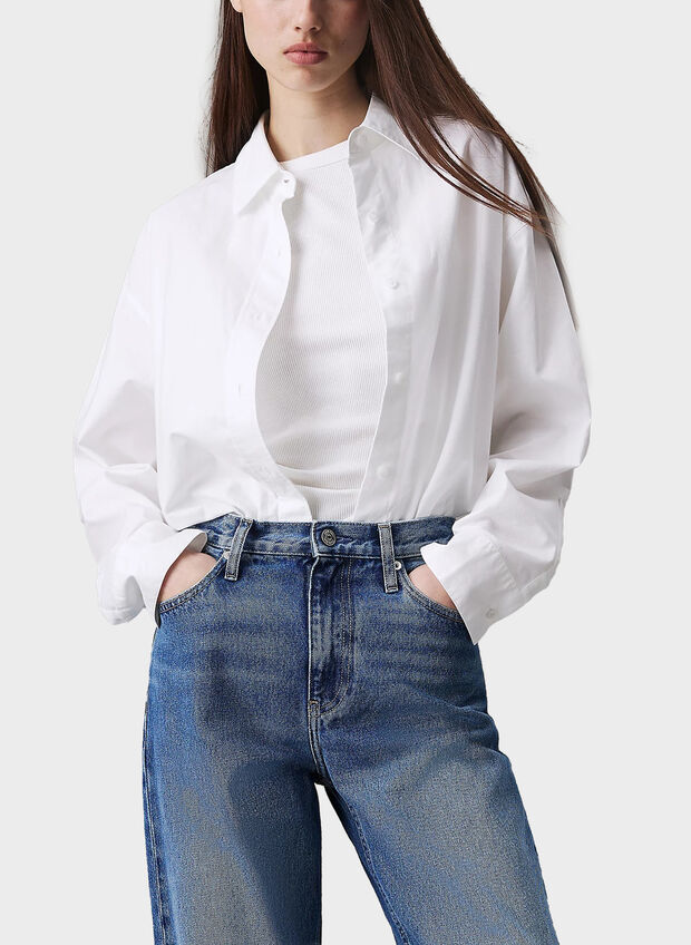 CAMICIA OVER, YAF WHT, large