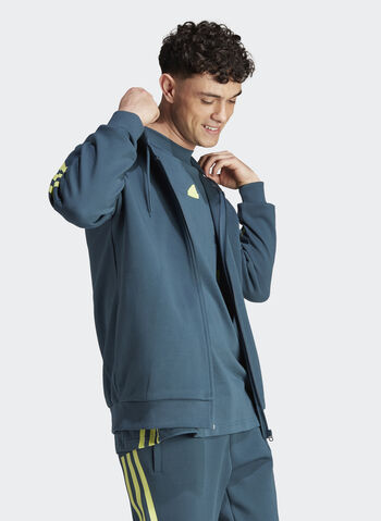 FELPA CON CAPPUCCIO FUTURE ICONS 3-STRIPES, ARCTIC NIGHT, small