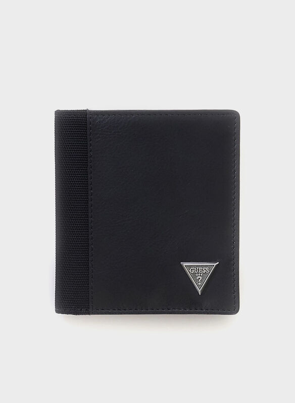 PORTAFOGLIO IN VERA PELLE BERNA, BLA BLK, medium