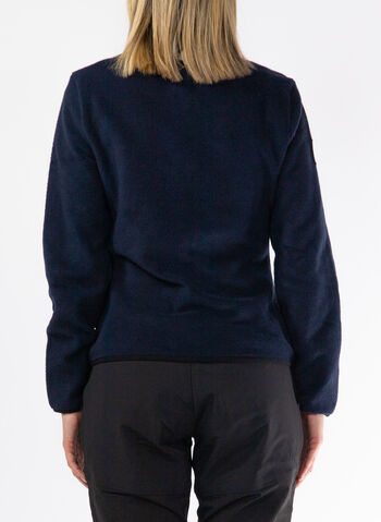 FELPA IN PILE SCI 1/2 ZIP FISI ITALIA, 1577 BLU, small