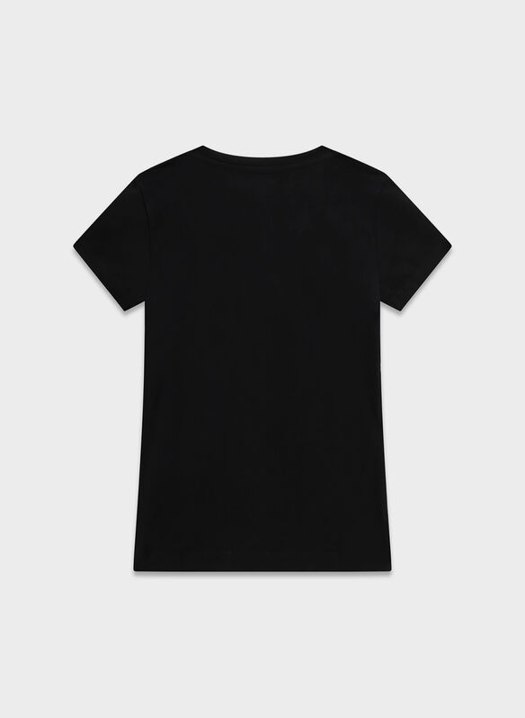 T-SHIRT CON LOGO TRIANGOLARE, JBLK BLK, medium