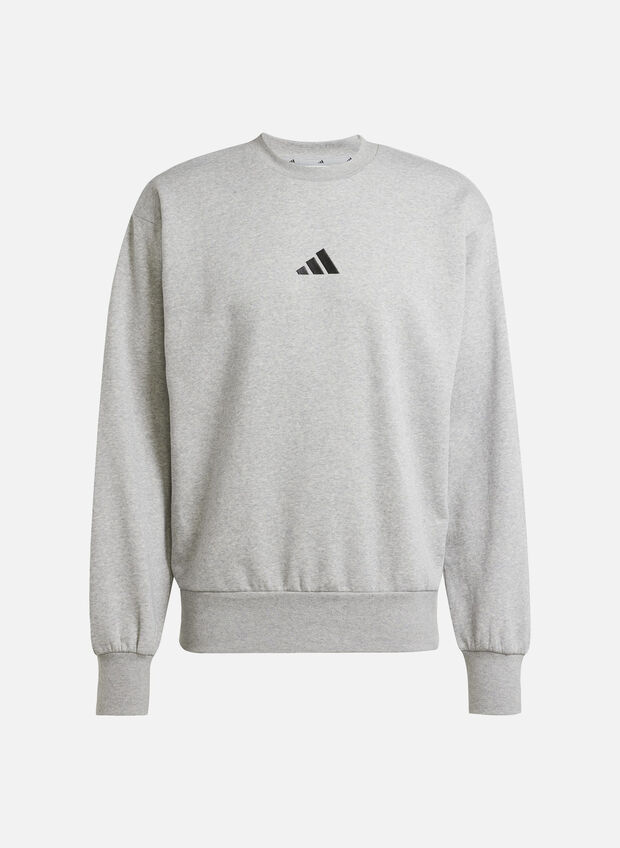 FELPA GIROCOLLO ESSENTIALS FEELCOZY FLEECE, GREY, large