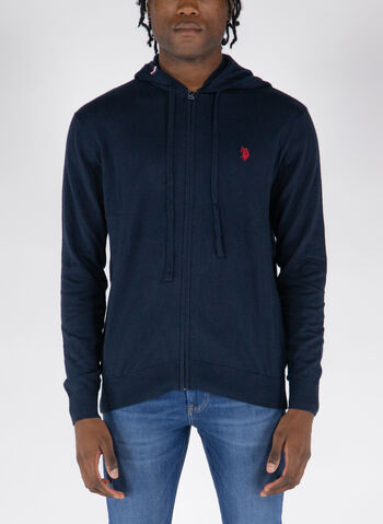 MAGLIONE LUDO CON CAPPUCCIO, 179 NVY, small