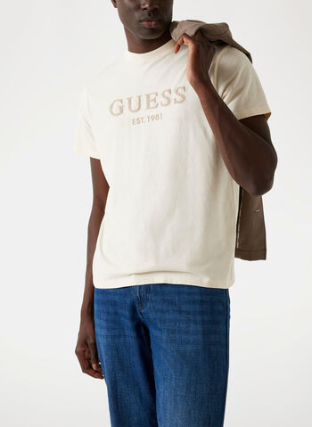 T-shirt con logo frontale, , small