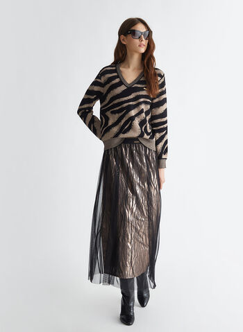 MAGLIONE FANTASIA ANIMALIER JACQUARD, , small