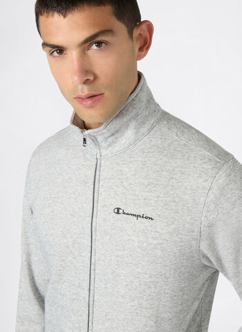 TUTA FULL ZIP MICRO LOGO, EM021 GREYNVY, small