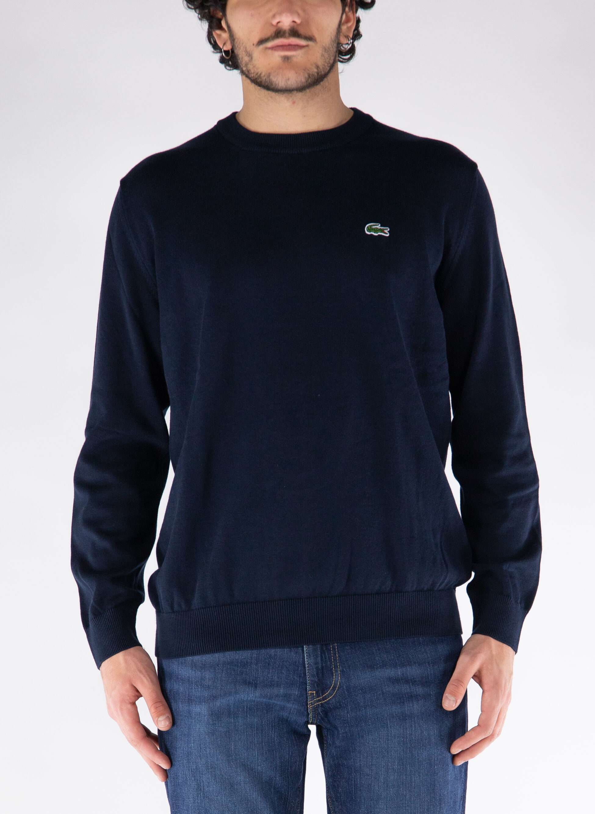 LACOSTE MAGLIONE GIROCOLLO CON LOGO