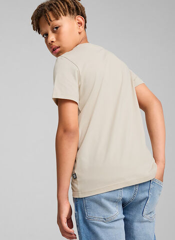 T-SHIRT ESSENTIAL LOGO LAB RAGAZZO, 68 DESERT DUST, small