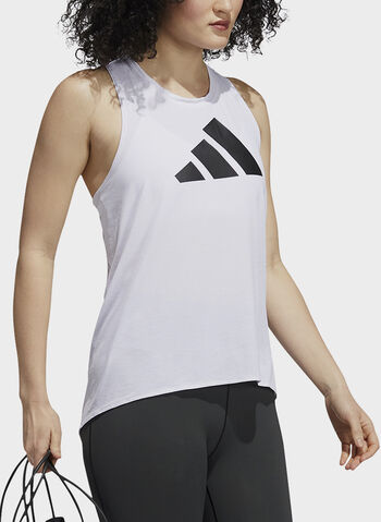 MAGLIA SMANICATA 3-STRIPES LOGO TANK TOP, WHT, small