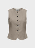 GILET ONLGOA, OXFORD TAN, thumb