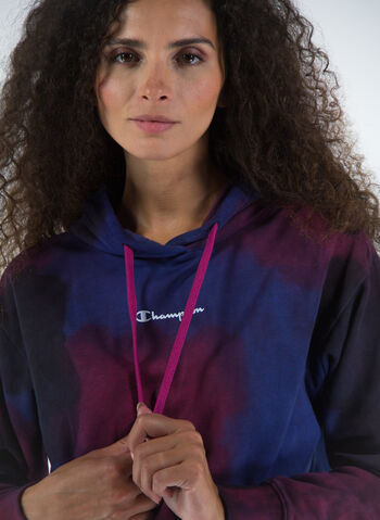 FELPA TIE DYE COLOR STORY CON CAPPUCCIO, KK001 BLK TIEDYE, small